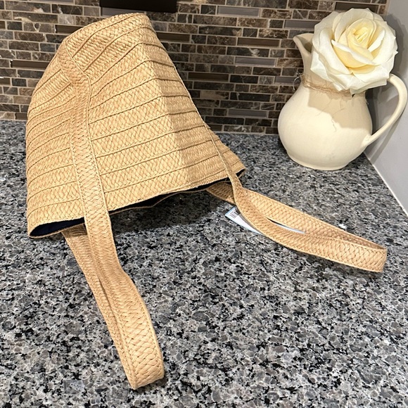 ✨NWT✨ Draper James "Everyday" Straw Shoulder Bag Resort Coastal - Picture 5 of 10